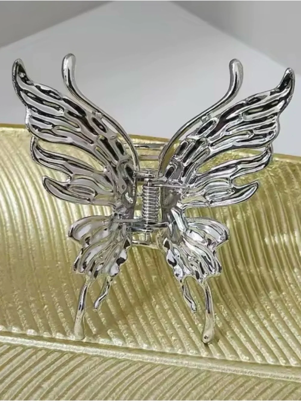 Silver Butterfly Hair Claw Clip You Choose